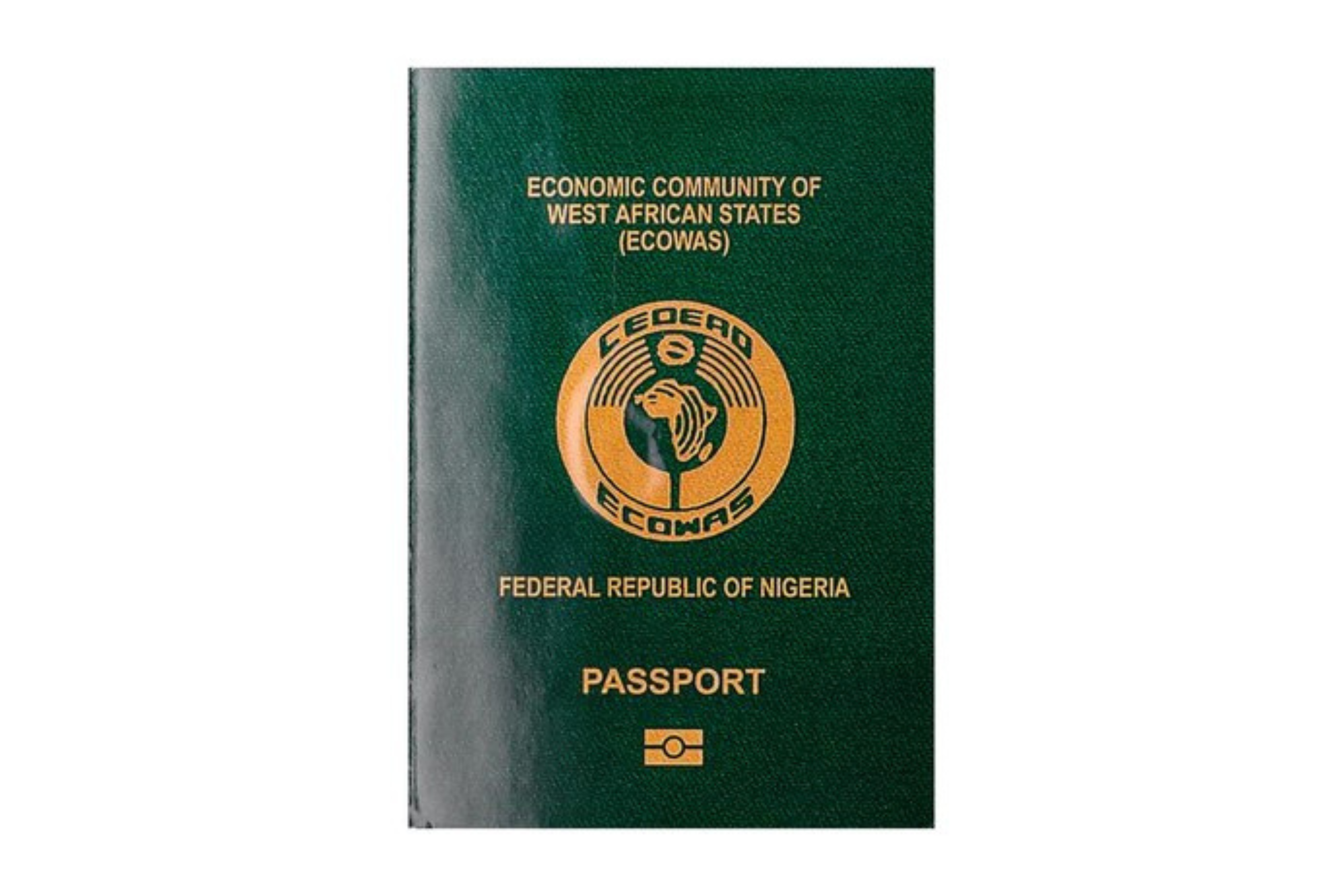 An image showing the Nigerian ECOWAS travel passport.