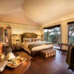 An image showing the luxury Cottar's Safari camp, Kenya.