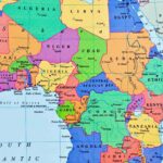 An image showing a map of Africa. 