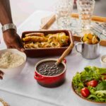 An image of a meal set on a table.