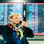 businesswoman lifestyle using mobile phone connection concept