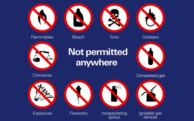 airport prohibited items